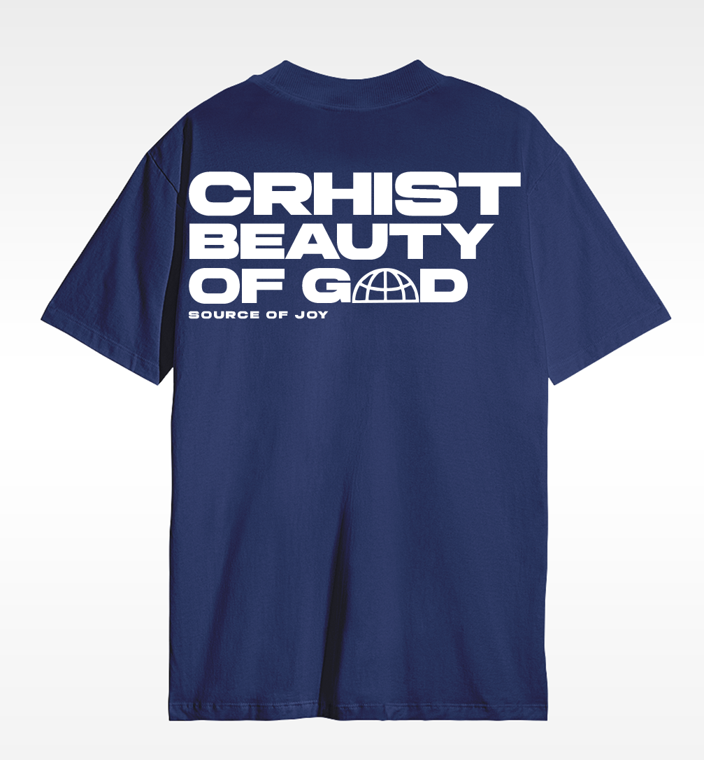 Camiseta Christocentric - Cristo Beleza de Deus - Azul