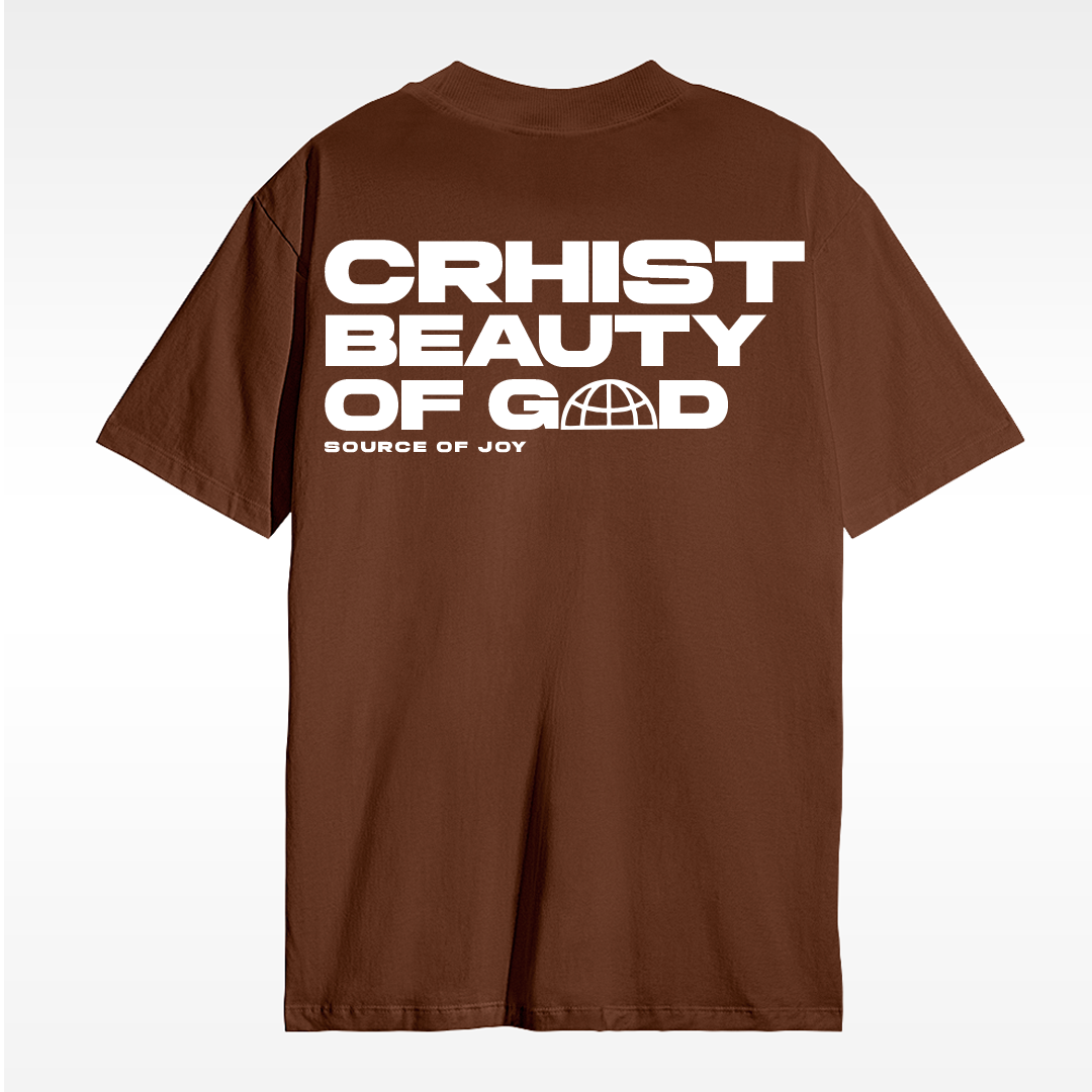 Camiseta Christocentric - Cristo Beleza de Deus - Marron