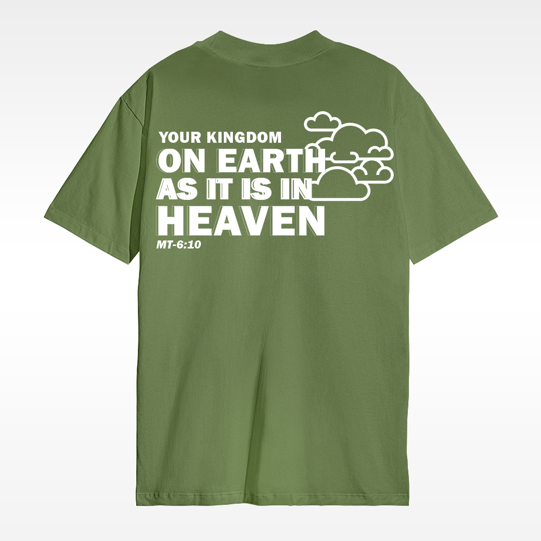 Camiseta Christocentric — Mateus 6:10 - Verde