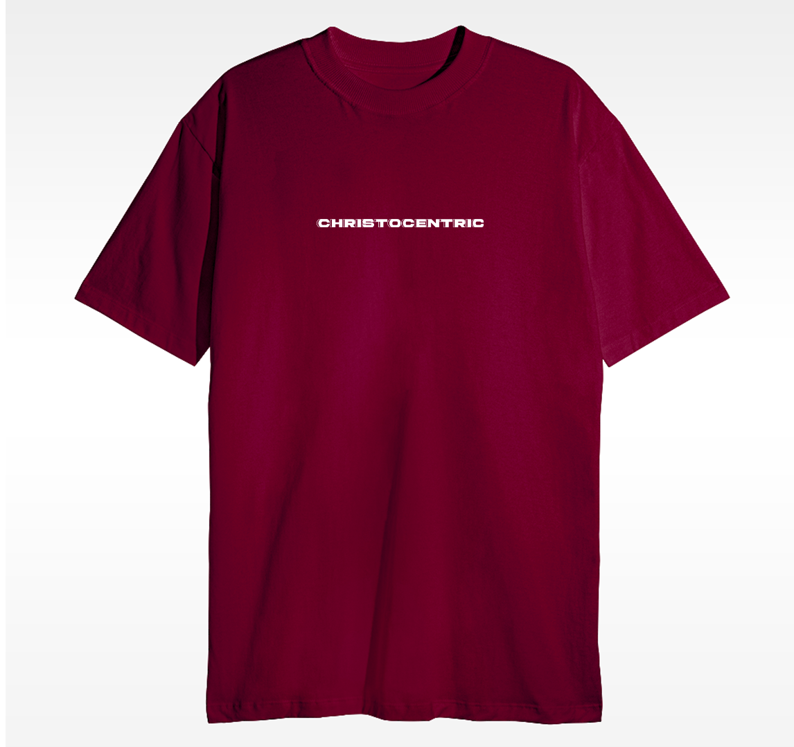 Camiseta Christocentric — Mateus 6:10 - Bordô