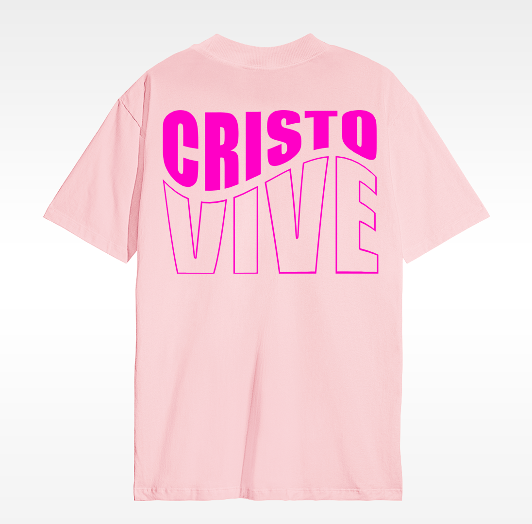 Camiseta Christocentric — Cristo Vive - Rosa