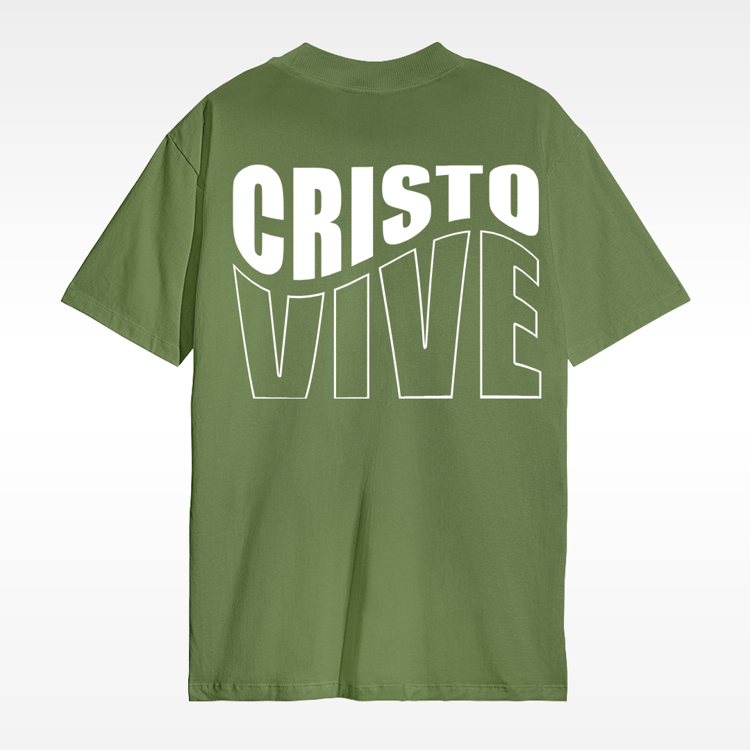 Camiseta Christocentric — Cristo Vive - Verde