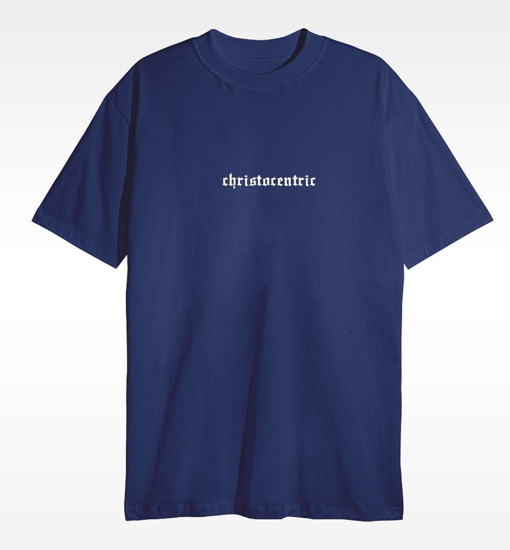 Camiseta Christocentric — JORNAL - Azul