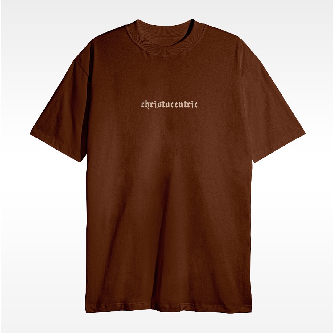 Camiseta Christocentric — JORNAL - Marron