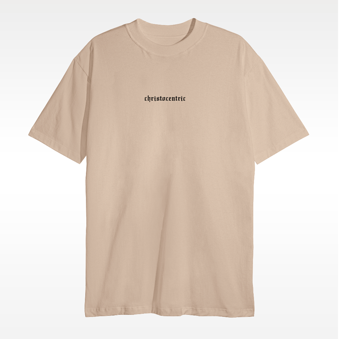 Camiseta Christocentric — JORNAL - Bege