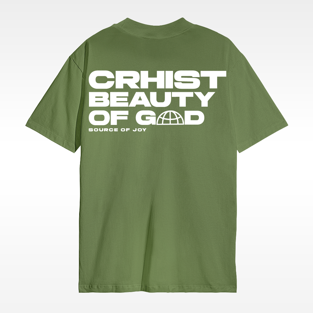 Camiseta Christocentric - Cristo Beleza de Deus - Verde