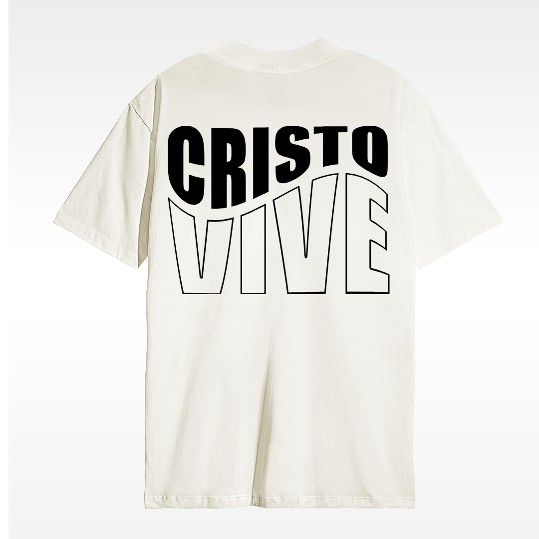 Camiseta Christocentric — Cristo Vive - Off White