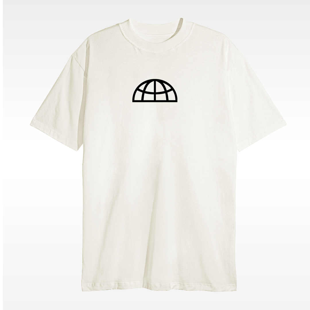 Camiseta Christocentric - GLOBO - OFF WHITE